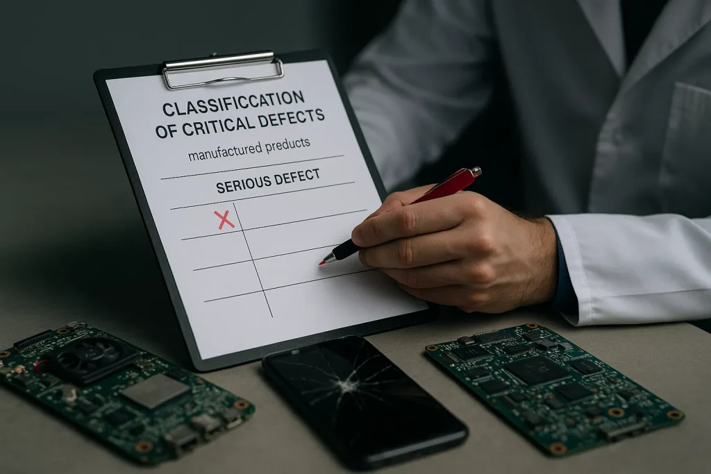 Critical defect list